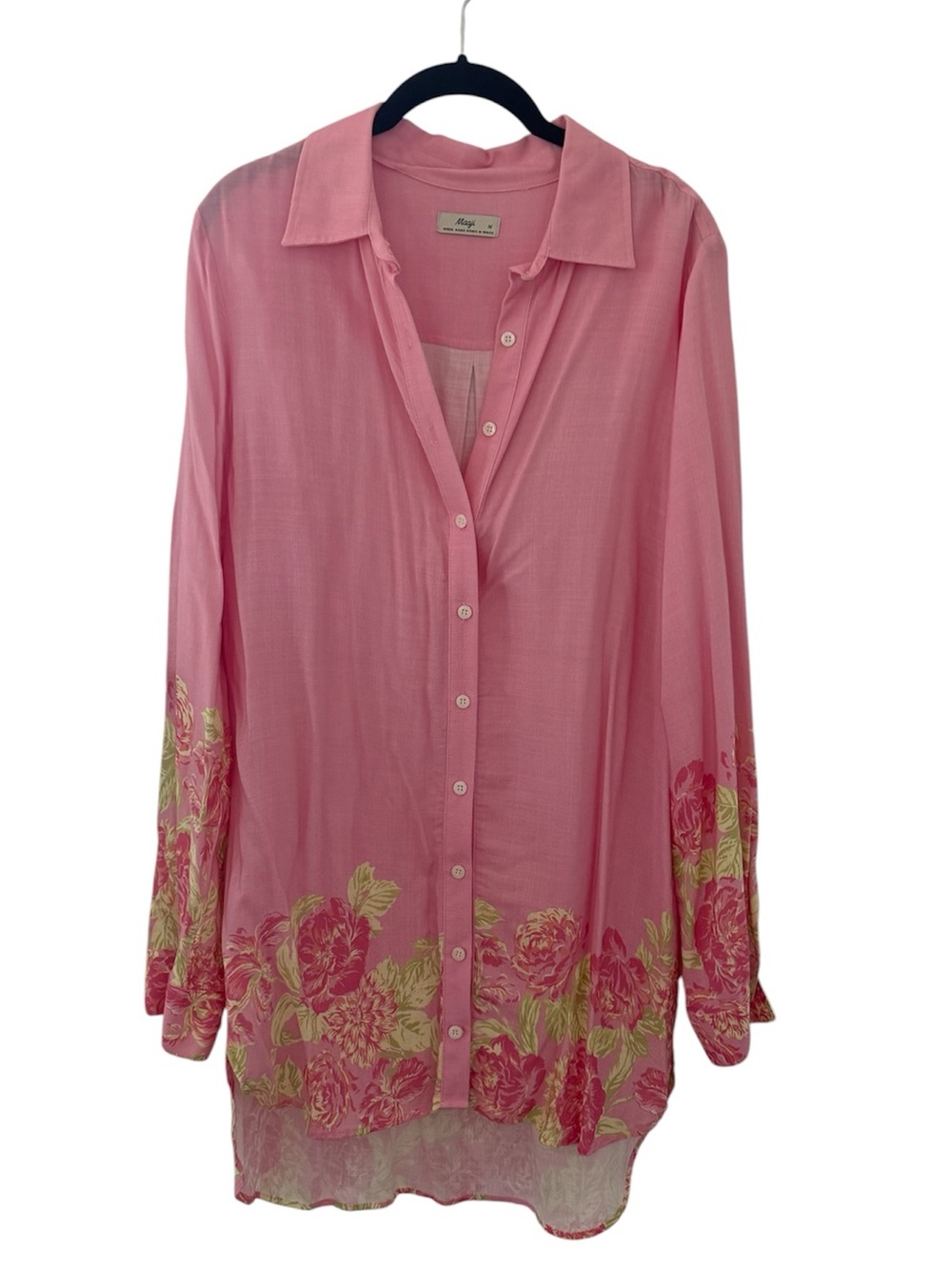 Maaji Chintz Floral Mandy Beach Shirt Size Medium